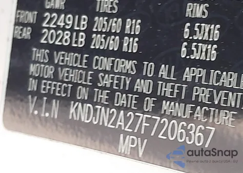 2015 Kia Soul from USA, damaged, VIN KNDJN2A27F7206367